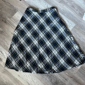 Vintage DS Ross plaid skirt